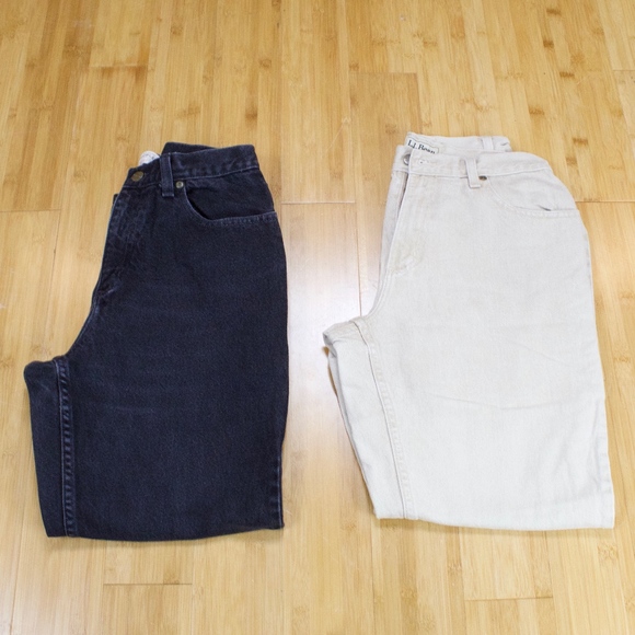 L.L. Bean Denim - Lot of LL Bean Natural Fit Jeans Size 8 Petite